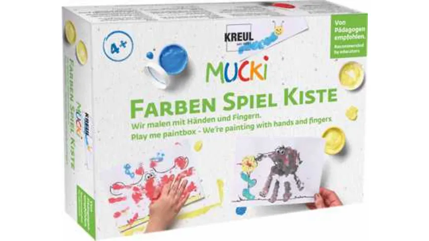 KREUL Mucki Set Wir malen mit den Händen 250 ml