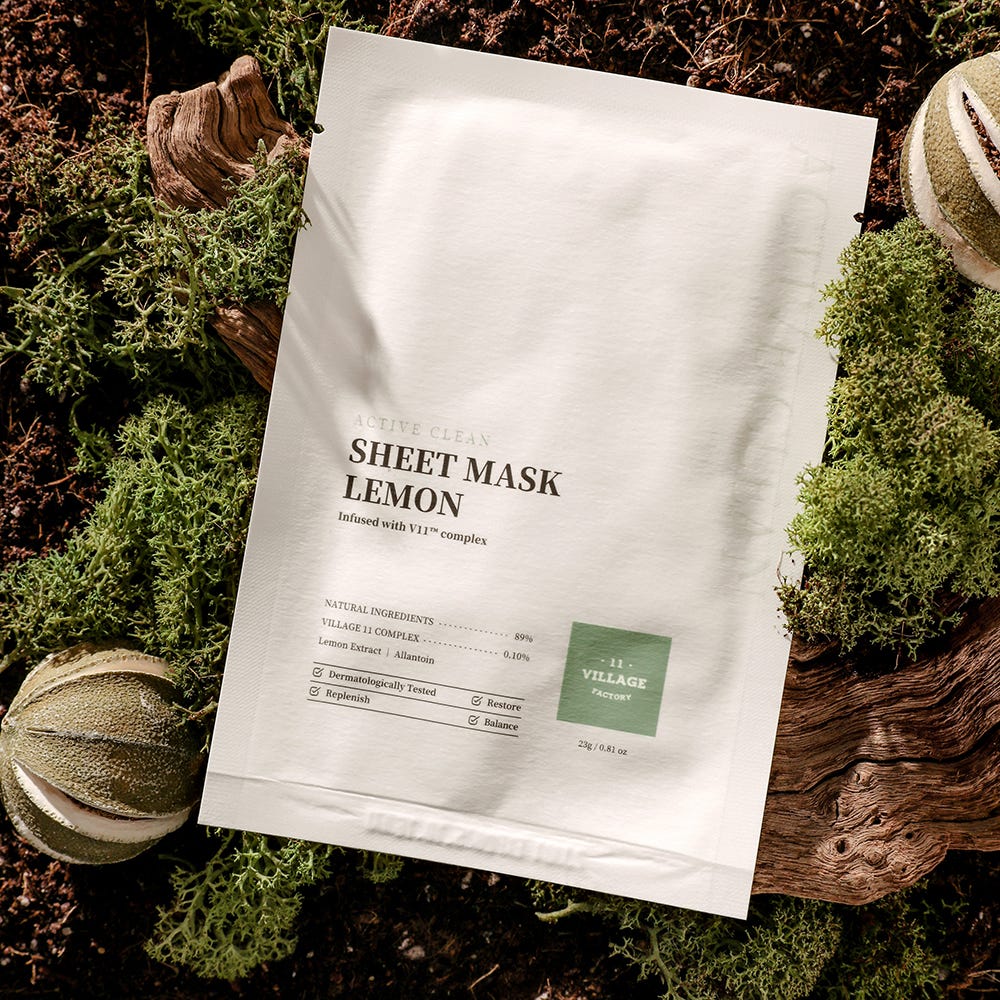 11 Village Factory Active Clean Sheet Mask Lemon