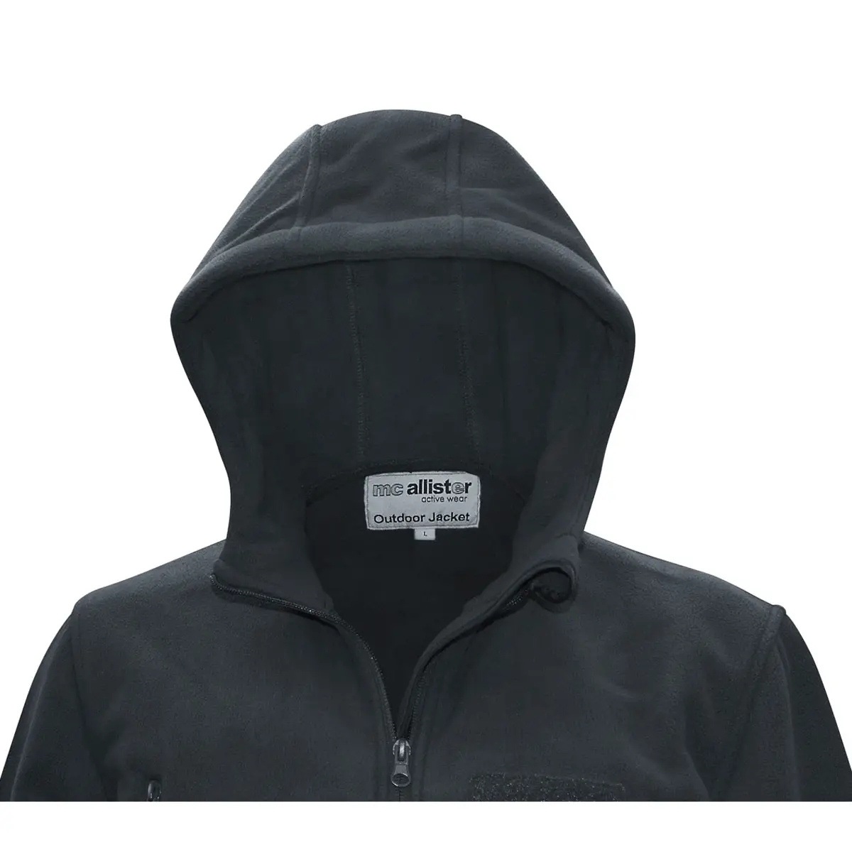 Fleece Jacke Outdoor Adventure schwarz