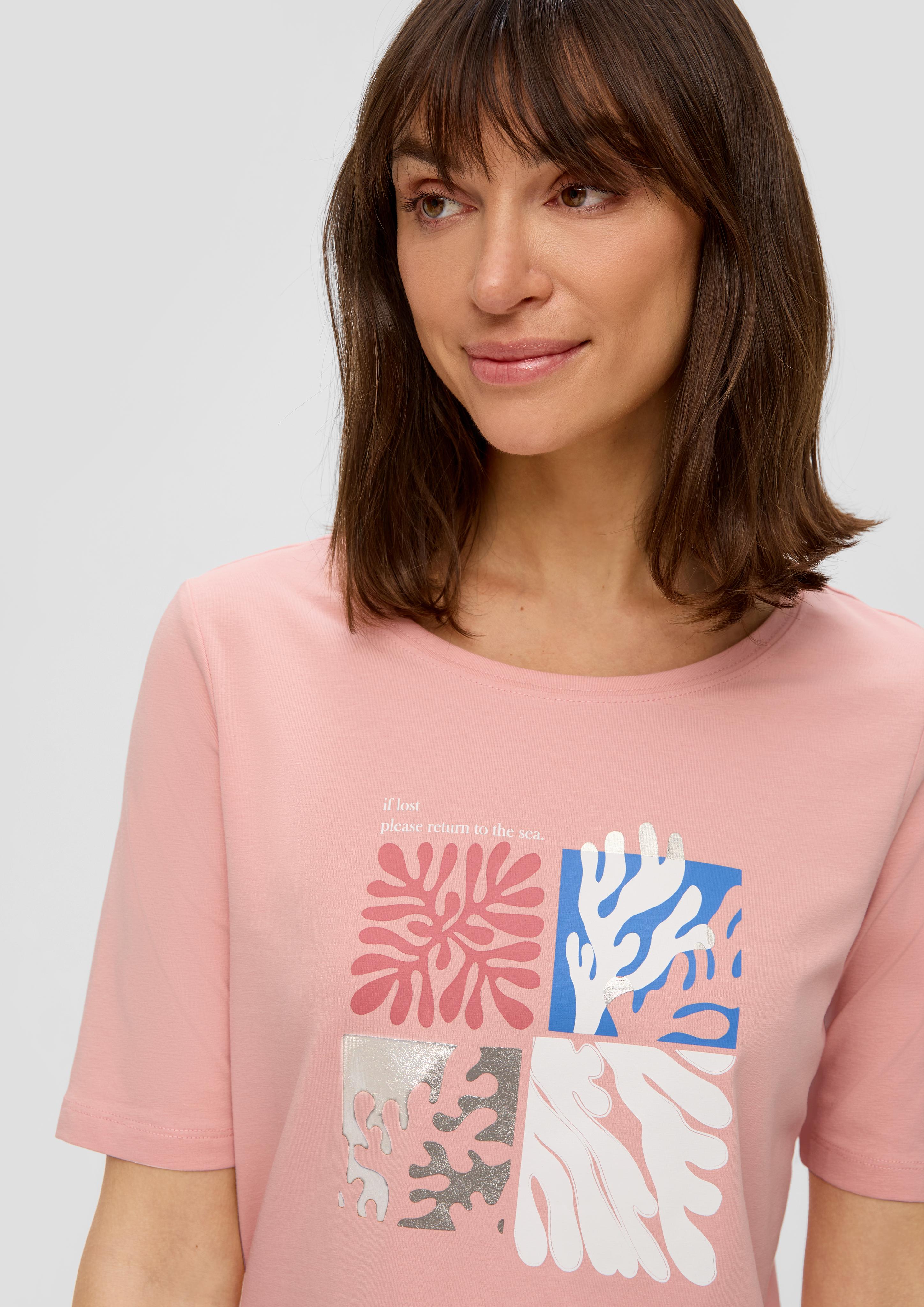 T-Shirt mit Frontprint  2144441-42D0