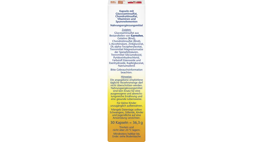 Doppelherz Glucosamin 700 Extra + Chondroitin 30 Kapseln
