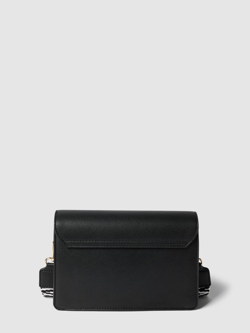 Umhängetasche mit Label-Details Modell 'KAIRA' in schwarz