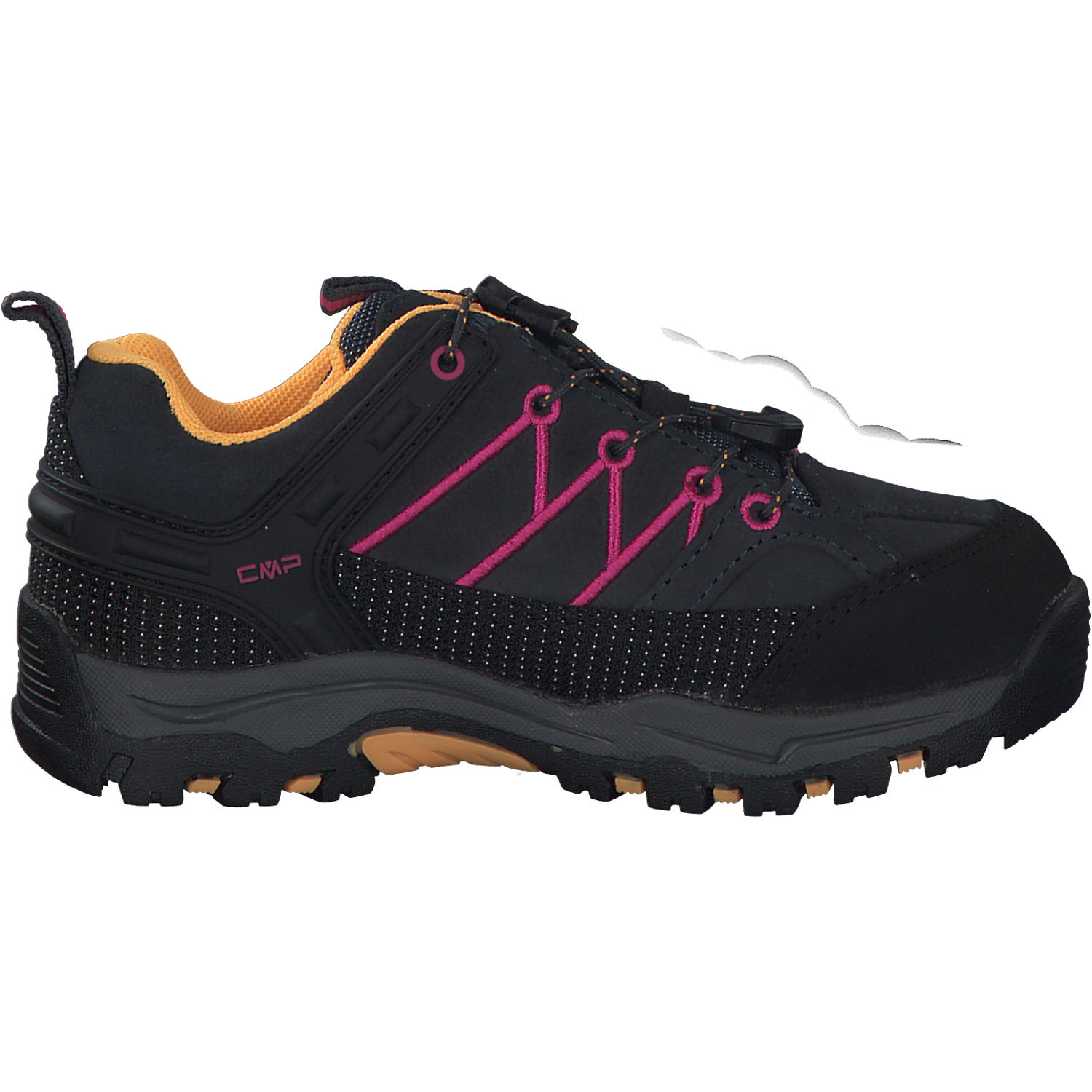 CMP Rigel Low 3Q13244 W, Trekkingschuhe, Kinder, antracite/bouganville