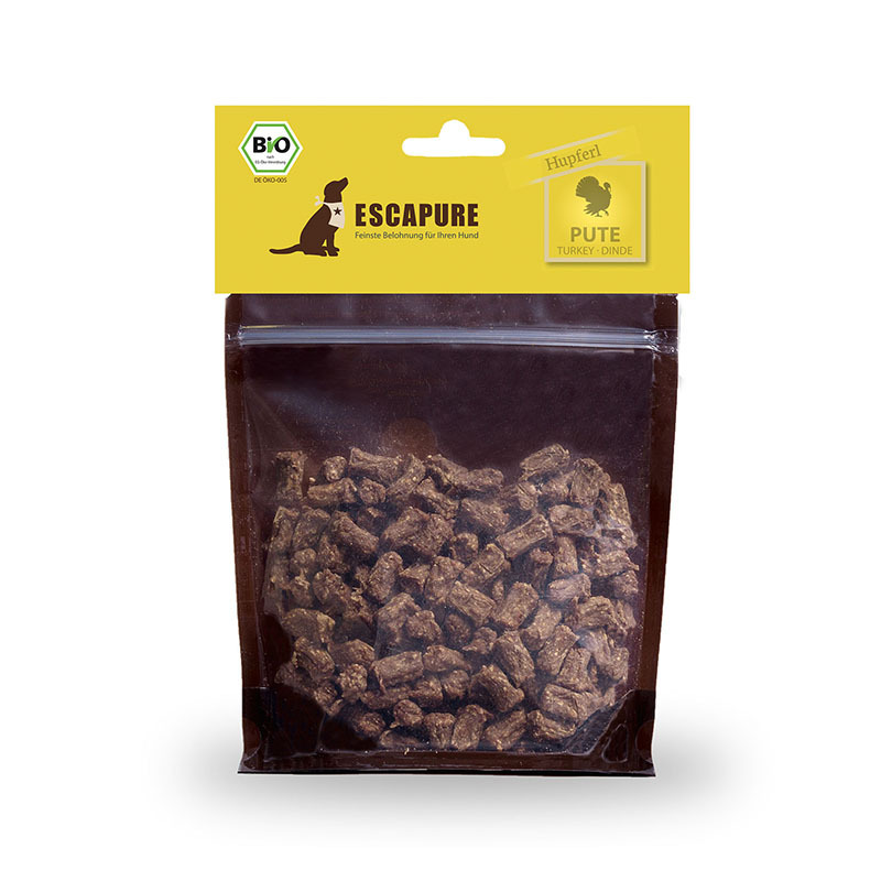 ESCAPURE Snacks ESCAPURE Bio Hupferl 150g Pute