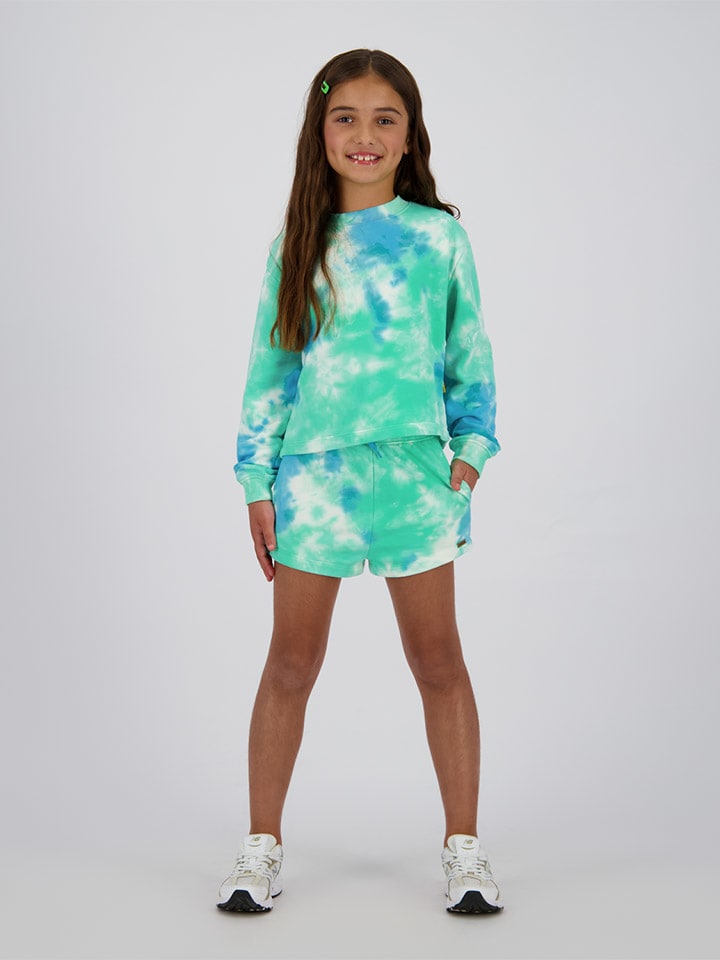 Vingino Sweatshirt in Grün/ Hellblau/ Weiß günstig kaufen