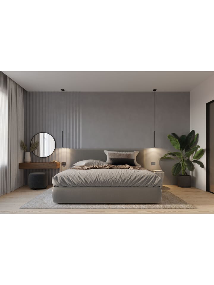 Nice Lamps Hängeleuchte FIDEUS 1in Schwarz stahl modern loft lampe 1xG9 LED NICE LAMPS günstig kaufen onesize