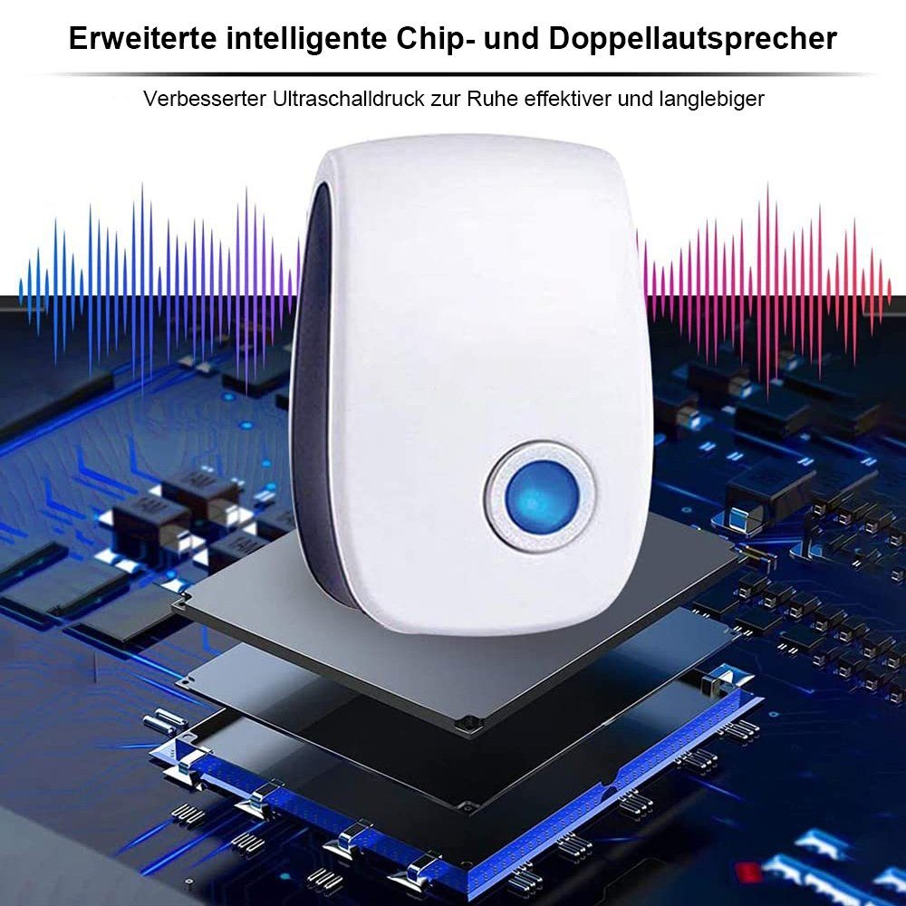 GelldG Ultraschall-Tierabwehr Ultraschall-Mückenschutzmittel, Ultraschall-Repellent für Mäuse