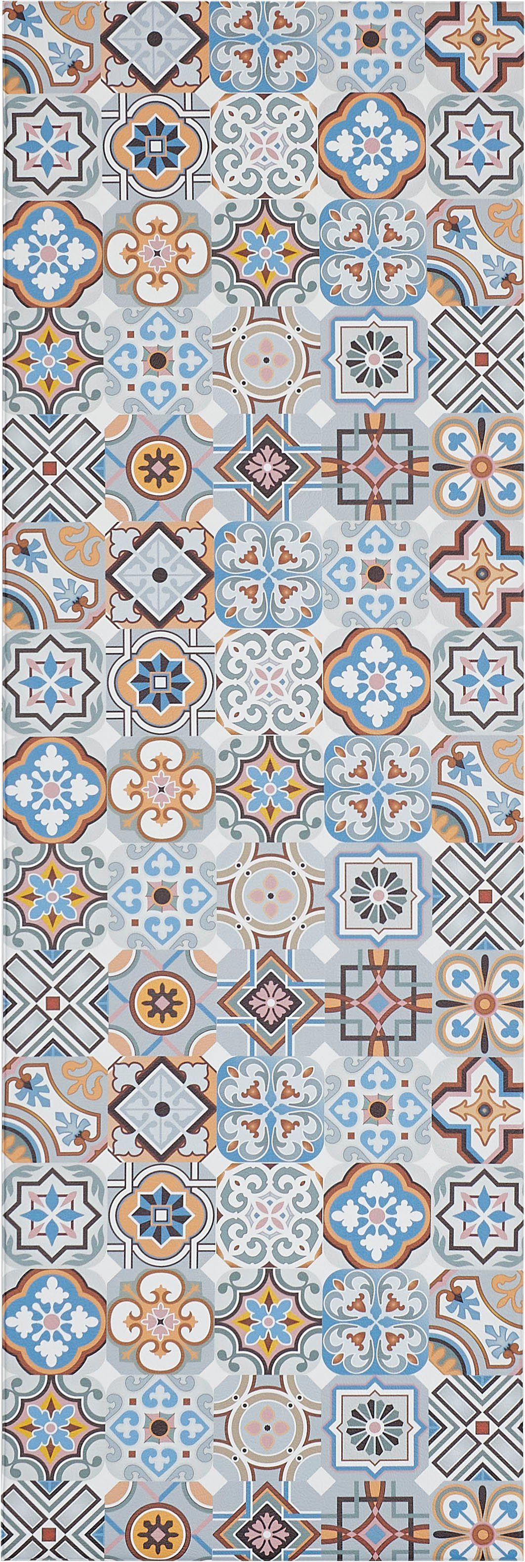 Küchenläufer Marrakesch, Andiamo, rechteckig, Höhe: 5 mm, aus Vinyl, abwischbar, rutschhemmend, Fliesen Design, Größe 50x150 cm