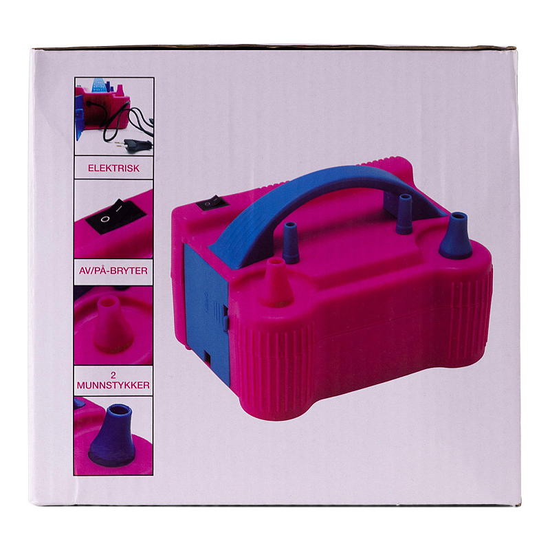 Giform Ballongpumpe elektrisk 2 munnstykker