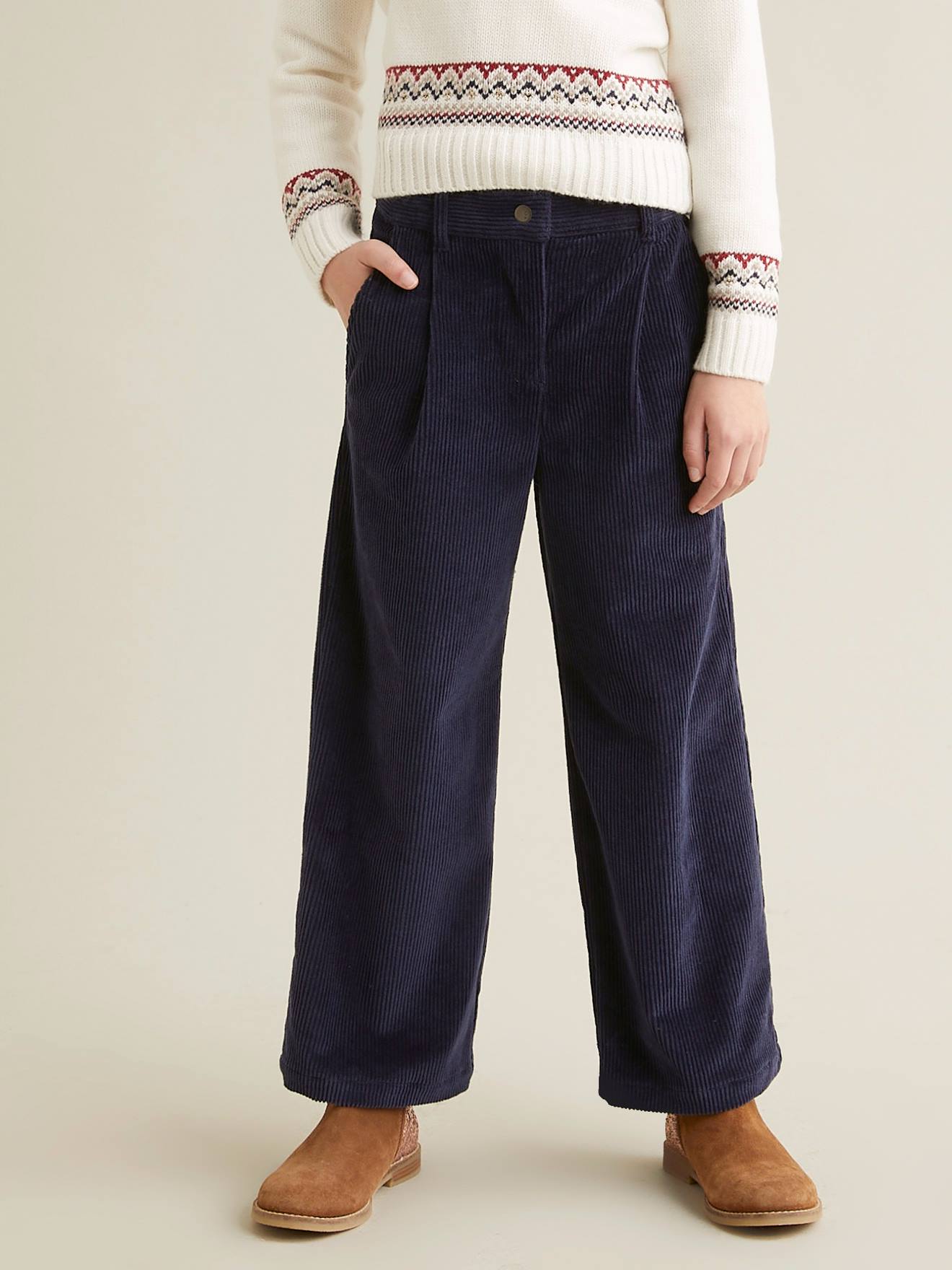 Cyrillus Jungen Hose mit Dehnbund CYRILLUS - dunkelblau
