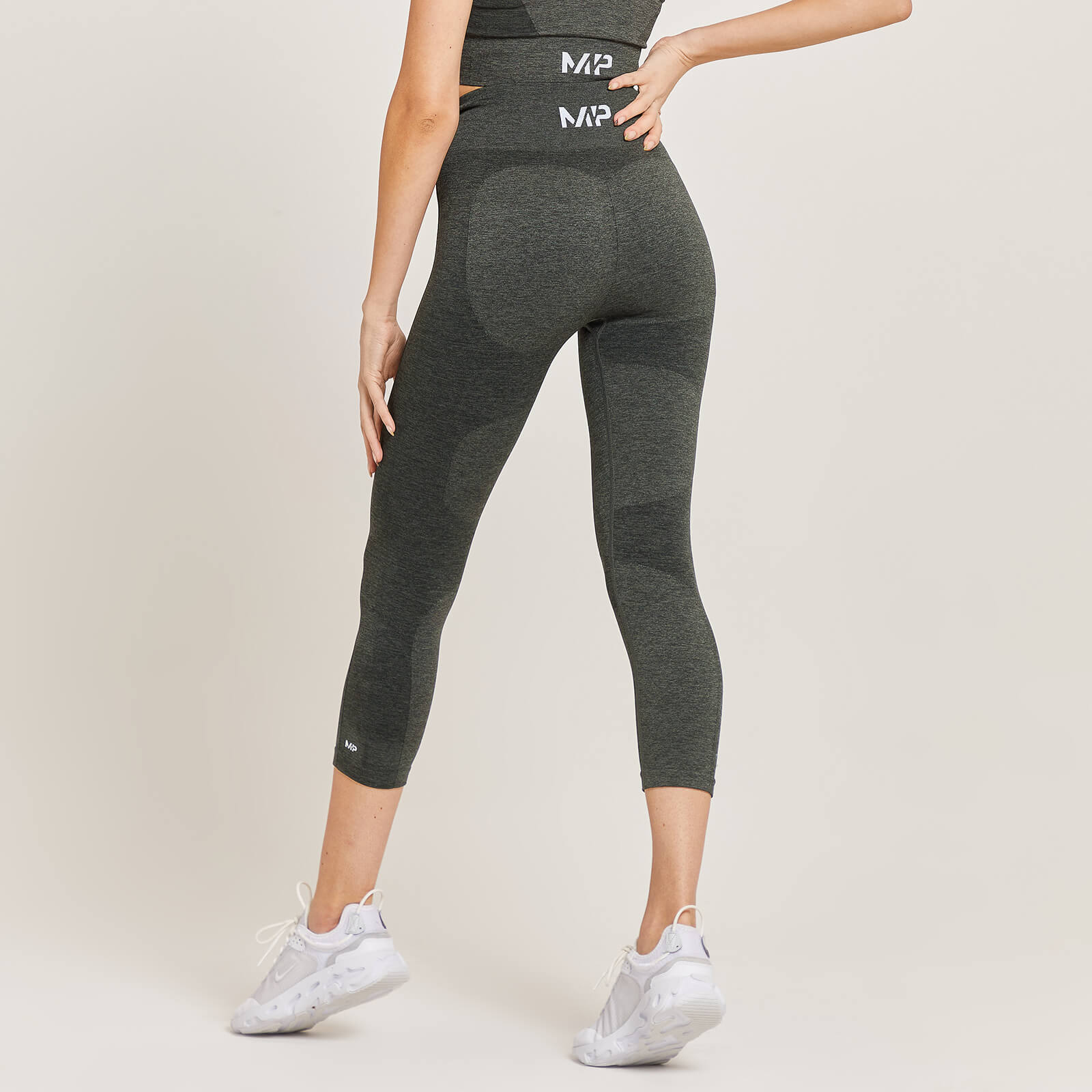 Legging ¾ taille haute MP Curve pour femmes – Carbone chiné