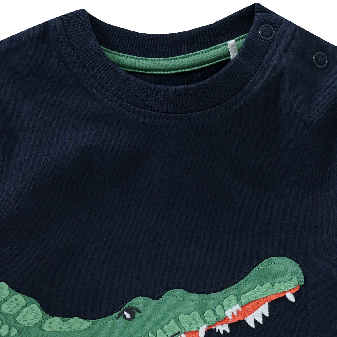 Baby T-Shirt mit Krokodil-Applikation