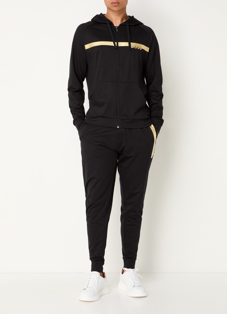 Pantaloni de trening conici originali HUGO BOSS cu logo imprimat