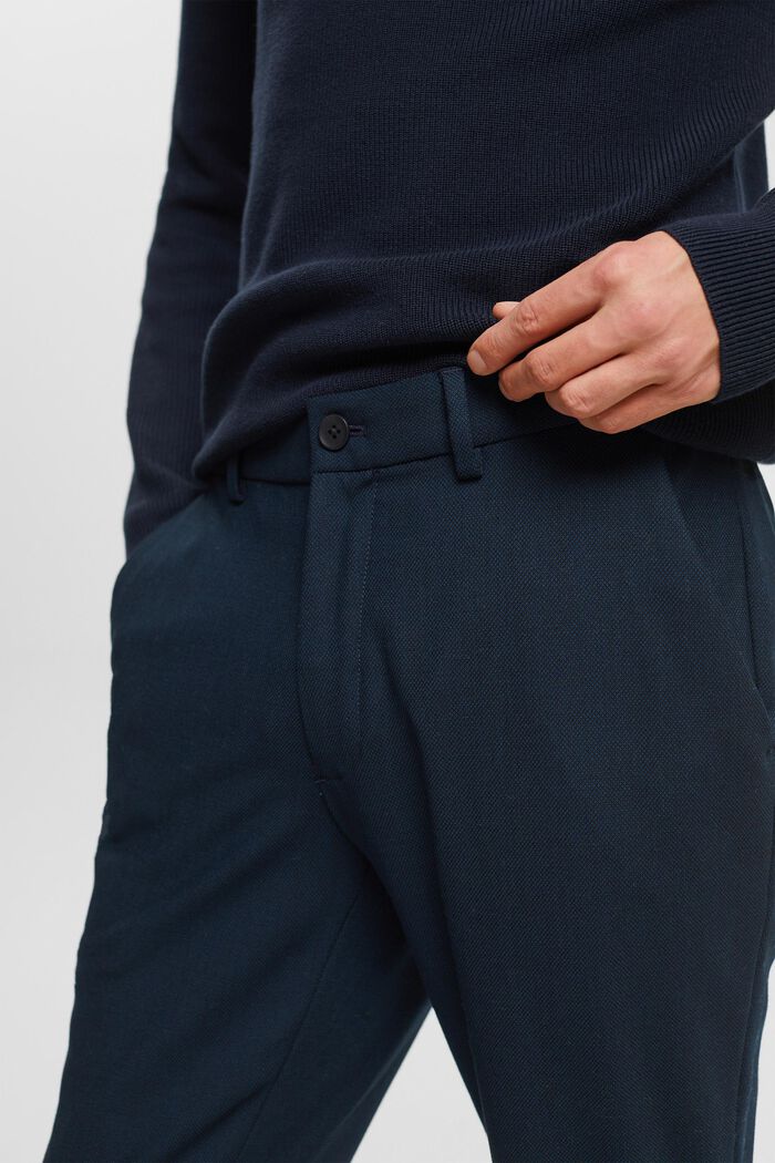 Mix & Match: Anzughose mit Birdseye-Muster
