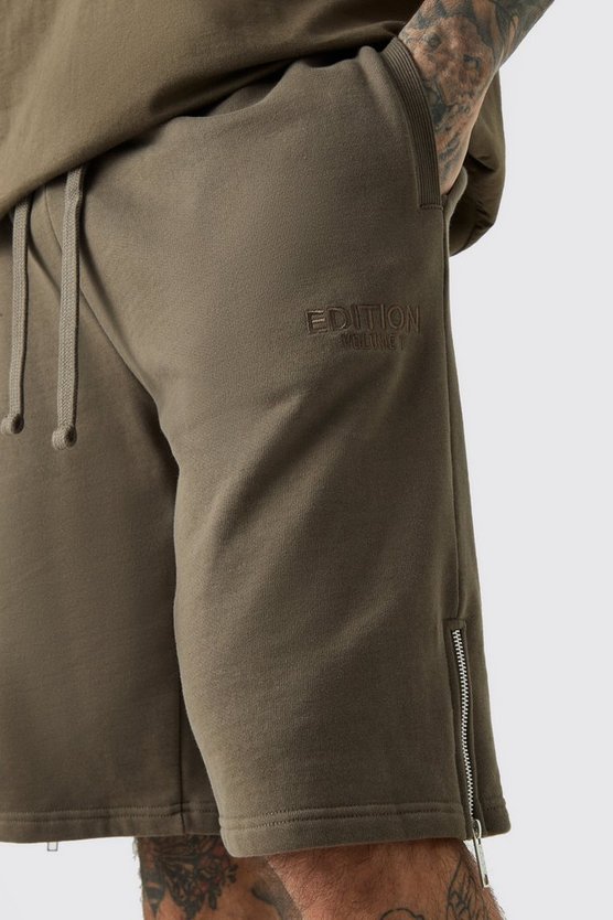 Tall Oversize Shorts mit Reißverschluss