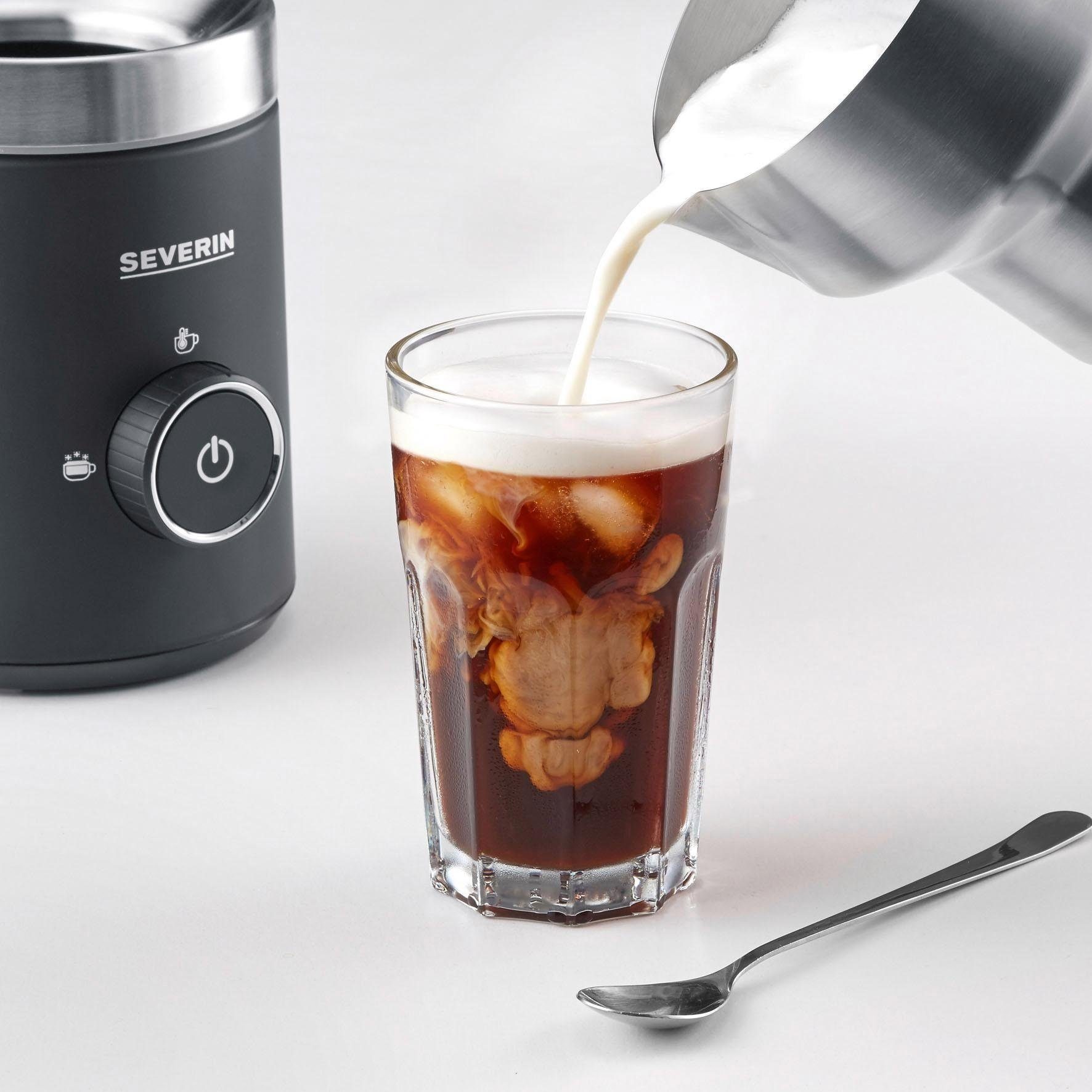 Severin Milchaufschäumer SM 3585 Spuma 500, 500 W, punktgenaues Ausgießen - Barista-Ausgusszotte, mit Schokoladenfunktion