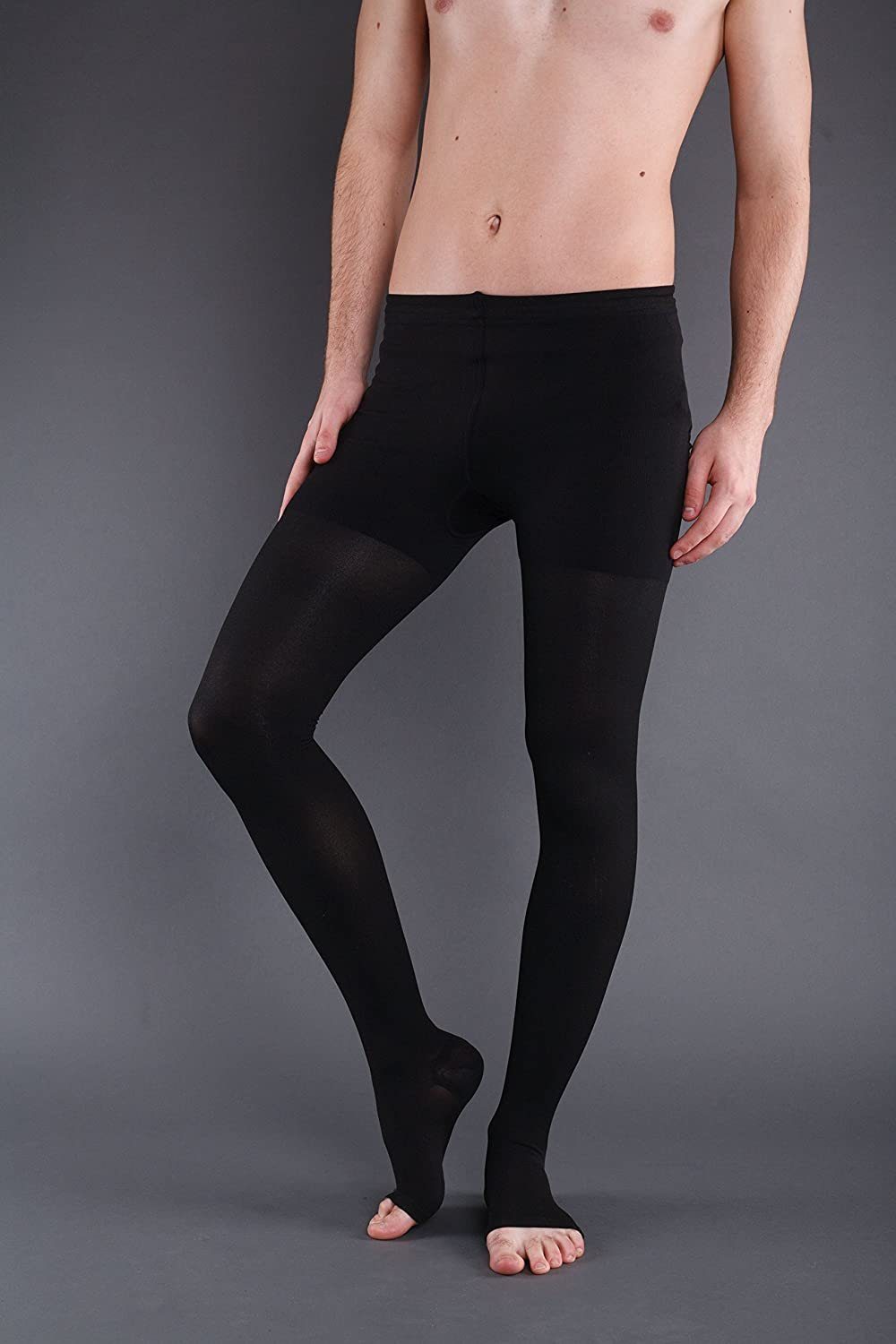 Lorey Medtec Stützstrumpfhose Kompressionsstrumpfhose AT, Klasse 2, offene Spitze, IG normal