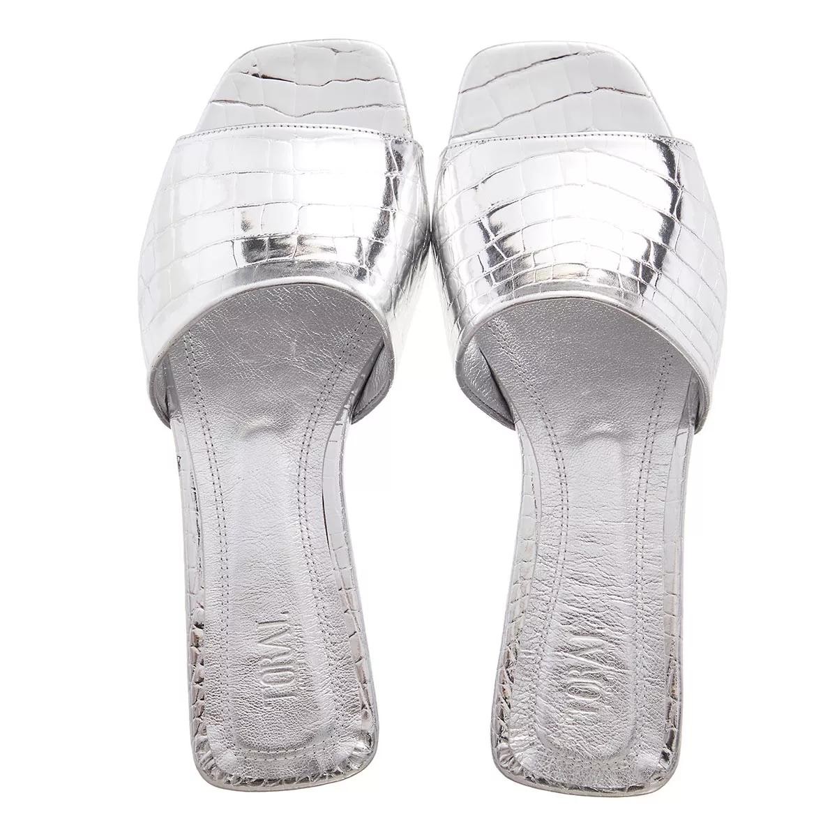 TORAL Komfort Sandalen silber Slide