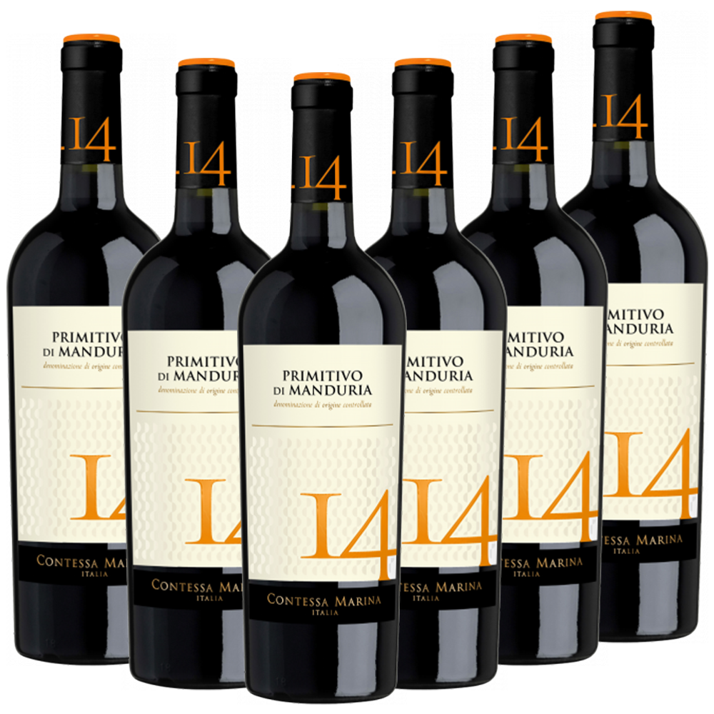 Contessa Marina Primitivo di Manduria DOC 14 Contessa Marina Italien  trocken - 6er Karton