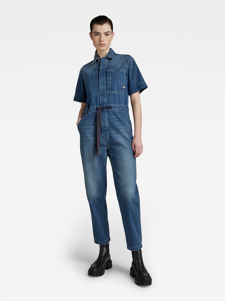 G-Star Jeansjumpsuit in Blau günstig kaufen