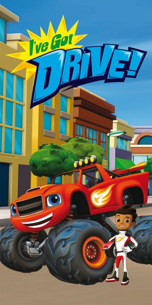 Nickelodeon Strandtuch Blaze and the Monster Machines Badetuch Handtuch Strandtuch 70 x 140 cm