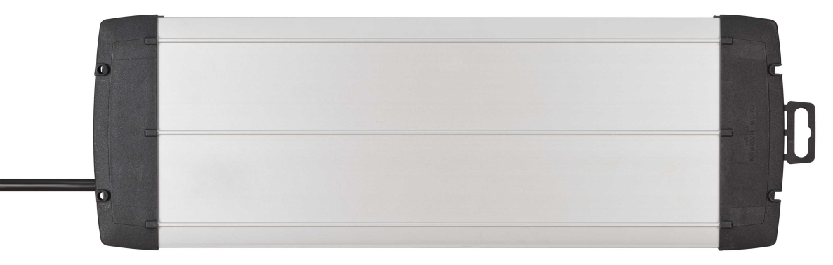 Brennenstuhl 1391000912 Premium-Alu-Line Techniek strømskinne 12-polet Duo svart 3m H05VV-F 3G1.5 stikkontaktene er svitsjbare i sett på 6