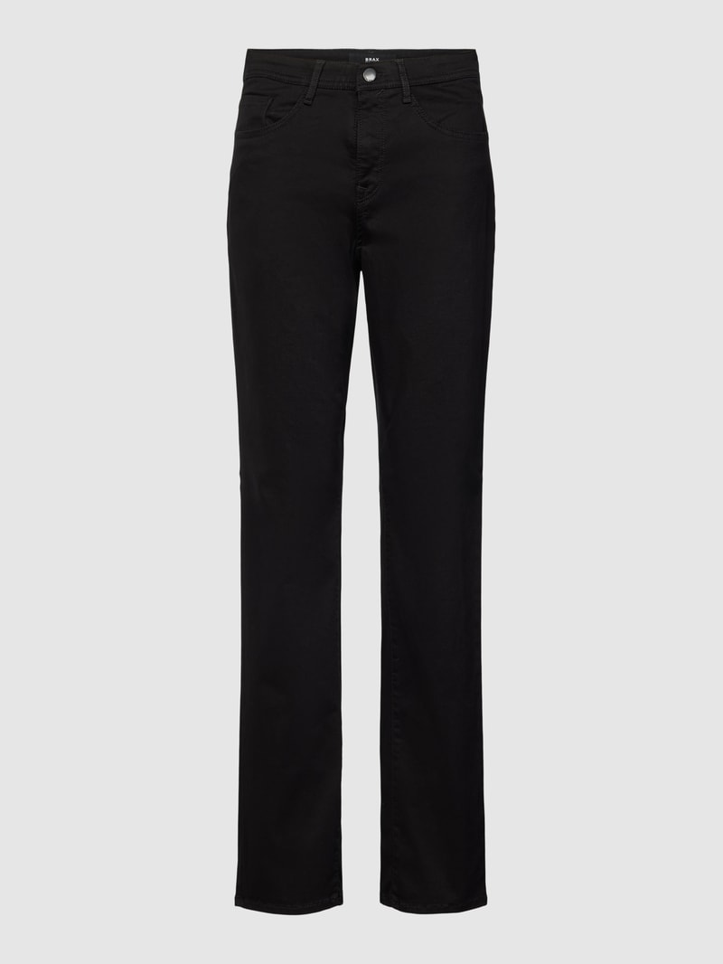 Jeans mit 5-Pocket-Design Modell 'Carola' in schwarz
