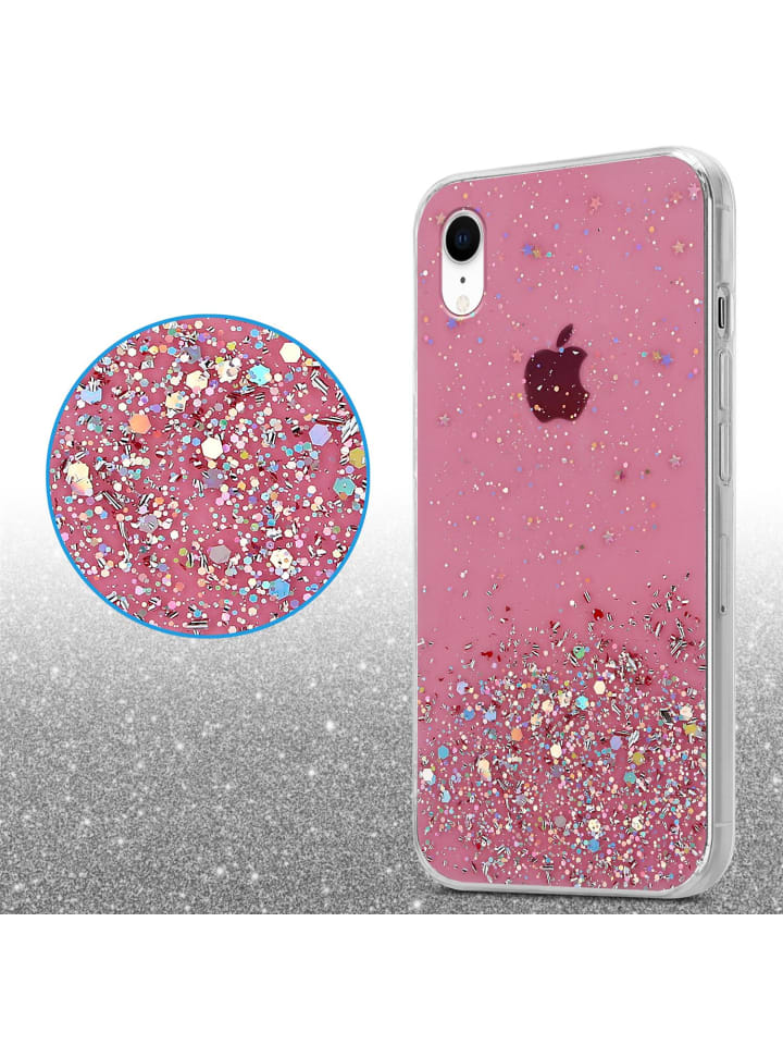 cadorabo Hülle für Apple iPhone XR Glitter in Rosa mit Glitter günstig kaufen iPhone XR