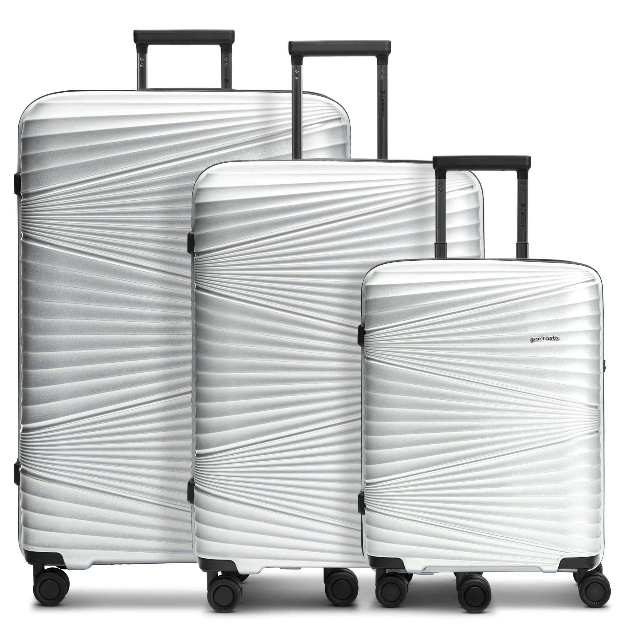 Pactastic Trolleyset Collection 02, 4 Rollen, (3-teilig, 3 tlg), Polypropylen