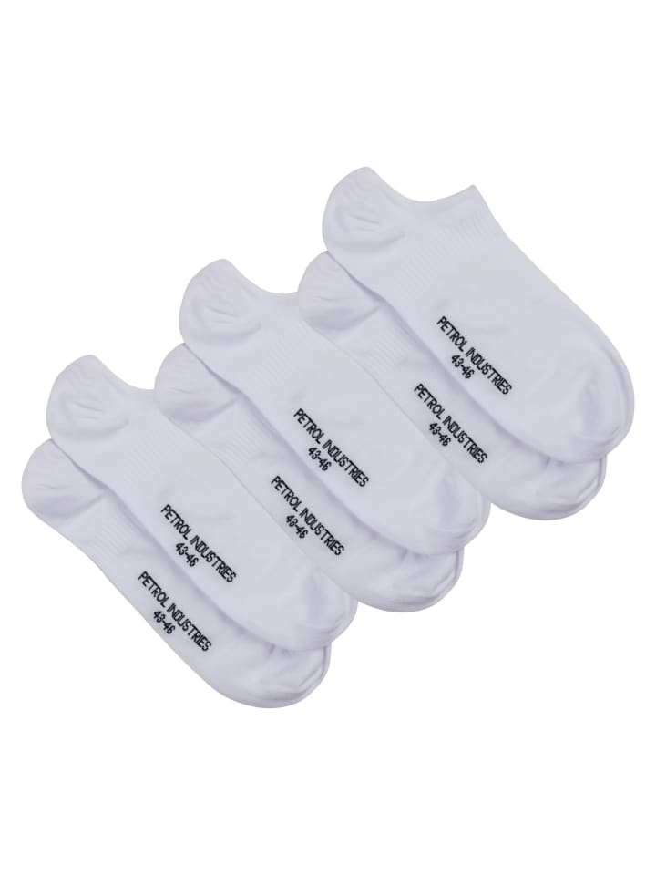 Petrol Industries 3er-Pack Sneakersocken Shorestone in Weiß günstig kaufen