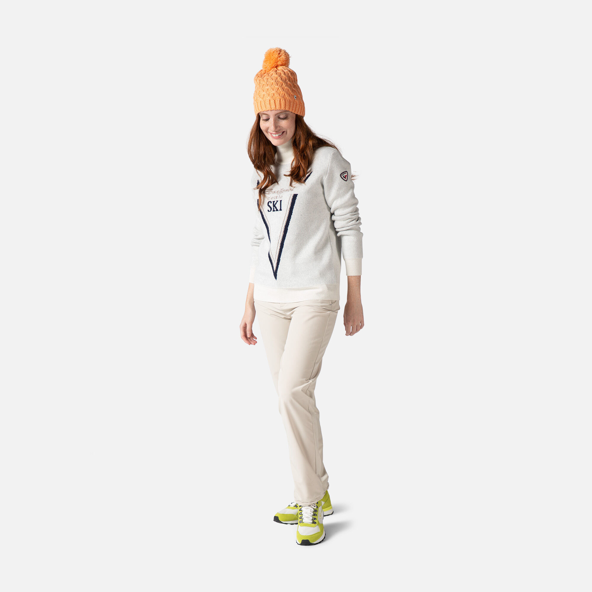 Pull en maille à col haut Victoire femme