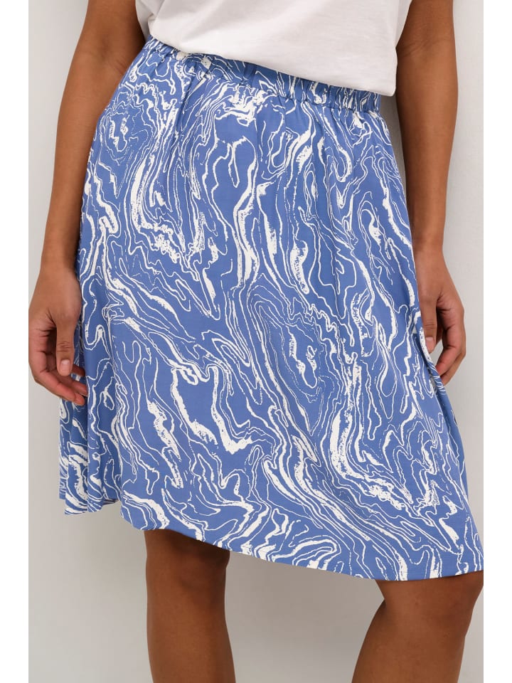 Kaffe Rock KAarona in Blue Indigo/White Marbel günstig kaufen