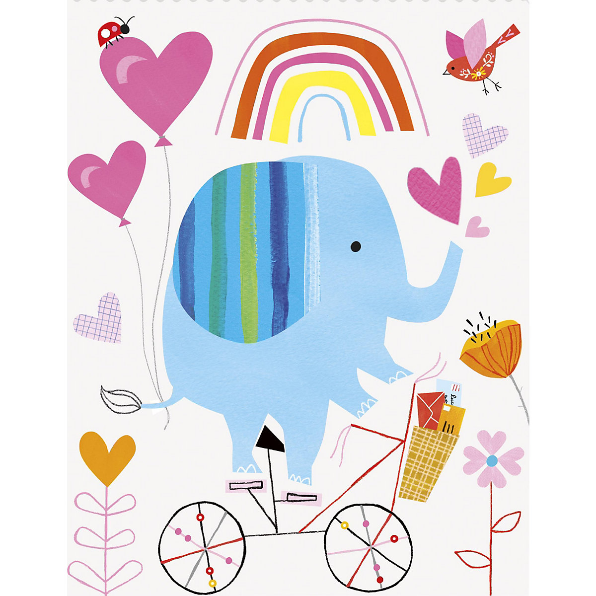 Geschenktüte Mitgebseltüte Zoo Baby, Kunststoff, 22 x 16 cm, 8 Stück