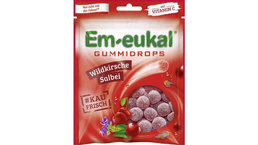 Em-eukal Gummidrops Wildkirsche-Salbei zuckerhaltig 90 g