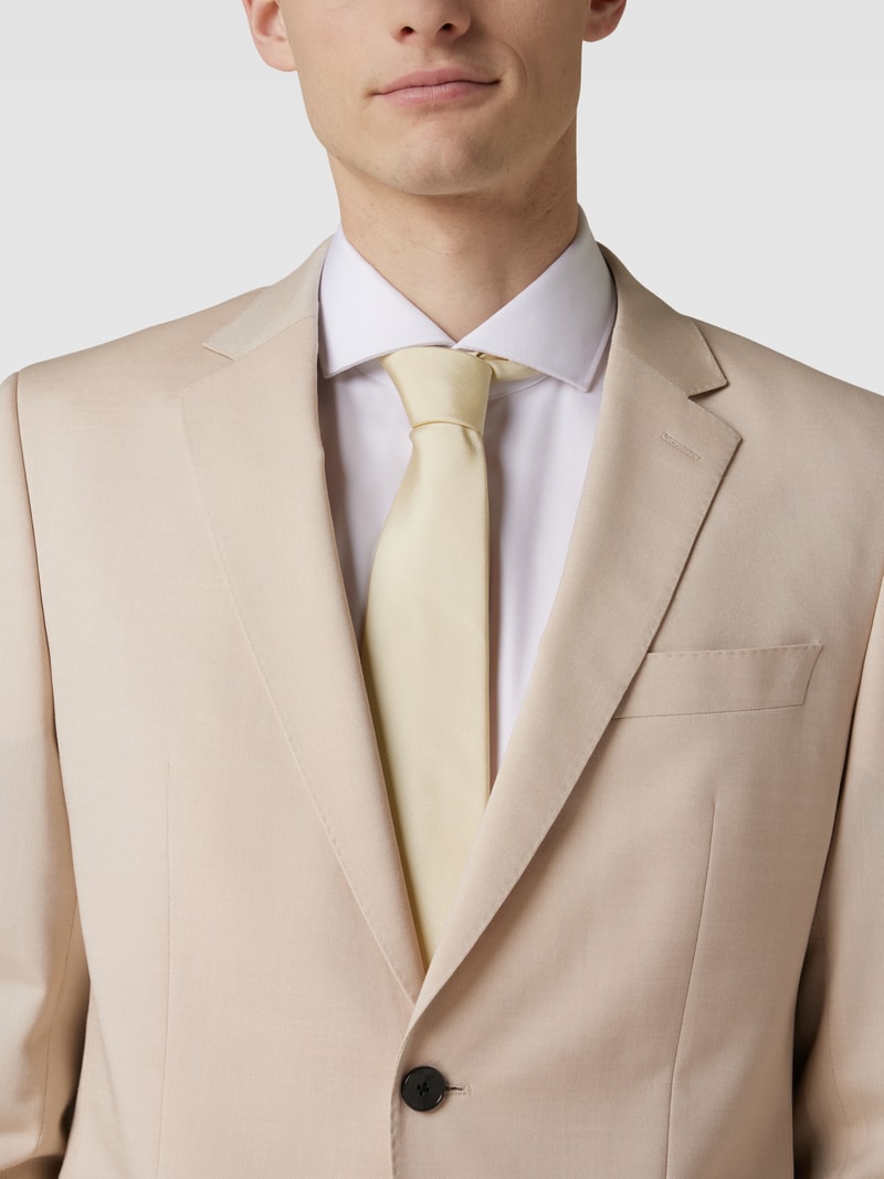 Krawatte mit Label-Patch in offwhite