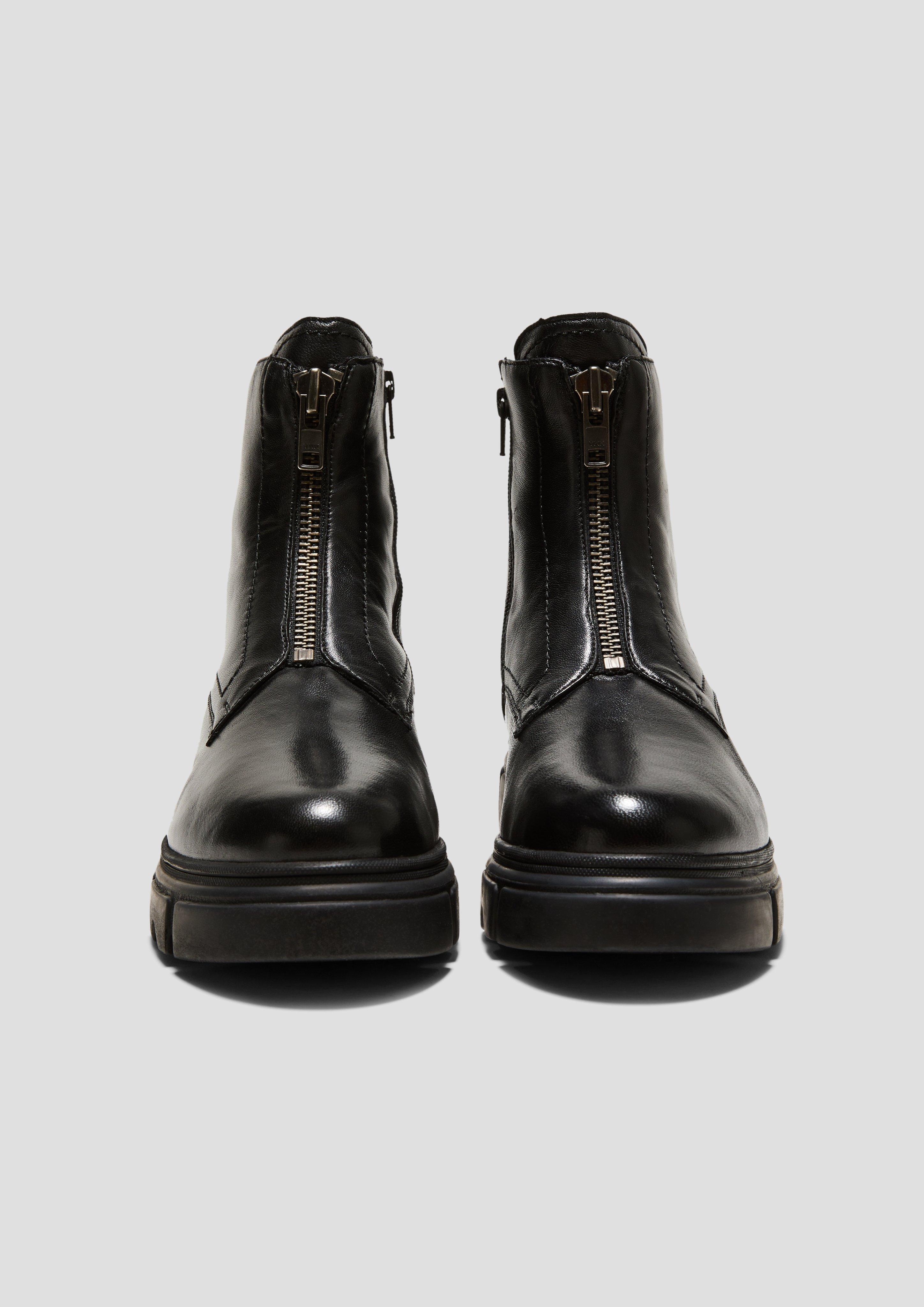 Lederstiefel mit Reißverschluss  6008547-001