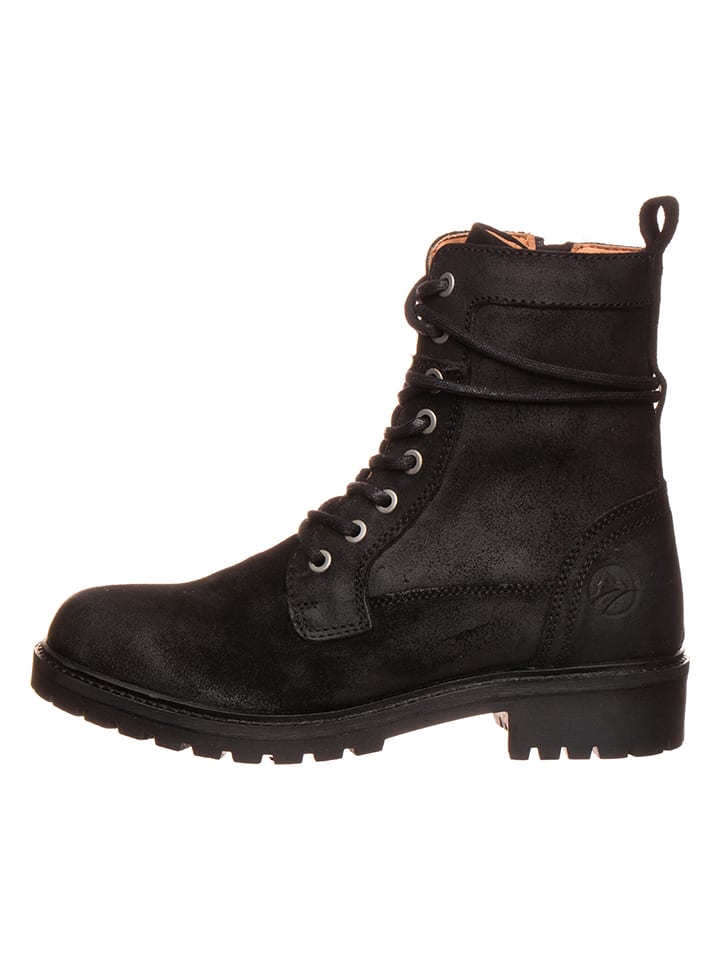 TRAVELIN' Leder-Boots in Schwarz günstig kaufen