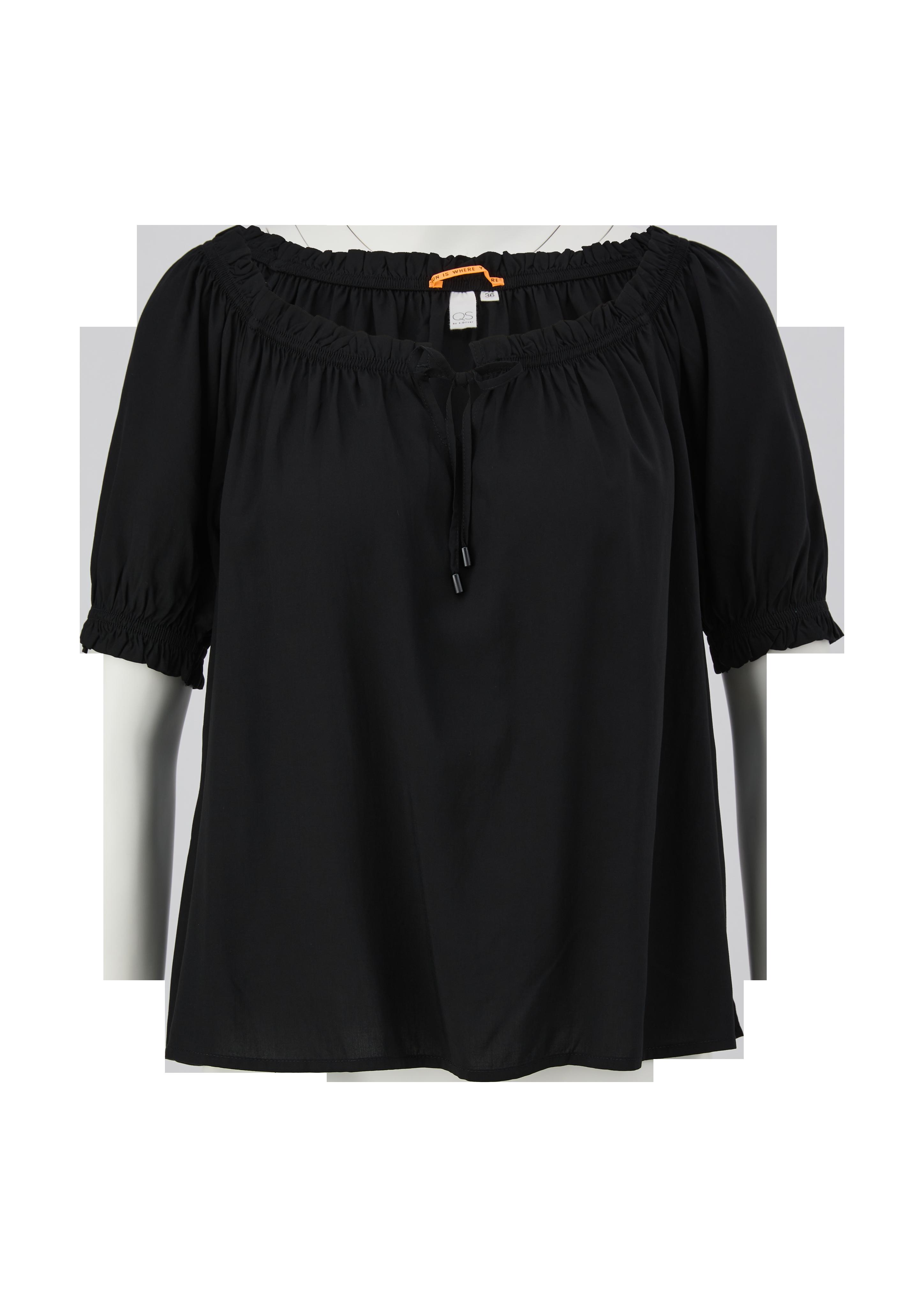 Off Shoulder-Bluse mit Bindeband  2126822-9999