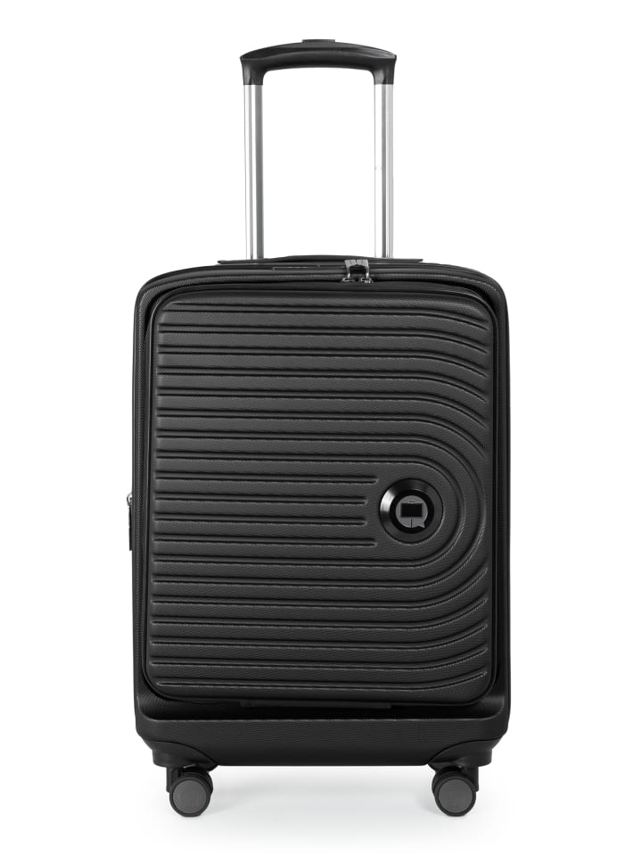 Hauptstadtkoffer Mitte - Handgepäck-Trolley Toploader, Laptop-Fach, TSA in Schwarz günstig kaufen S