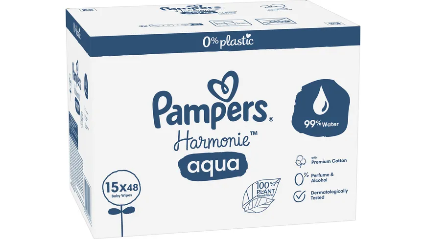 Pampers Feuchttücher Aqua 15X48 Stück