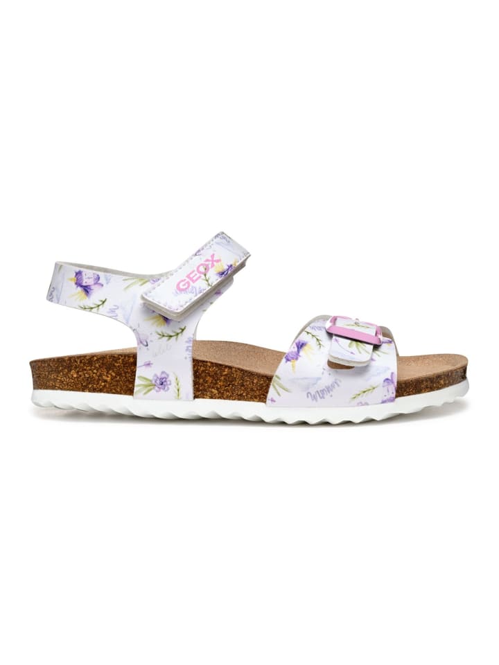 Geox Sandalen in Weiß/Lila günstig kaufen