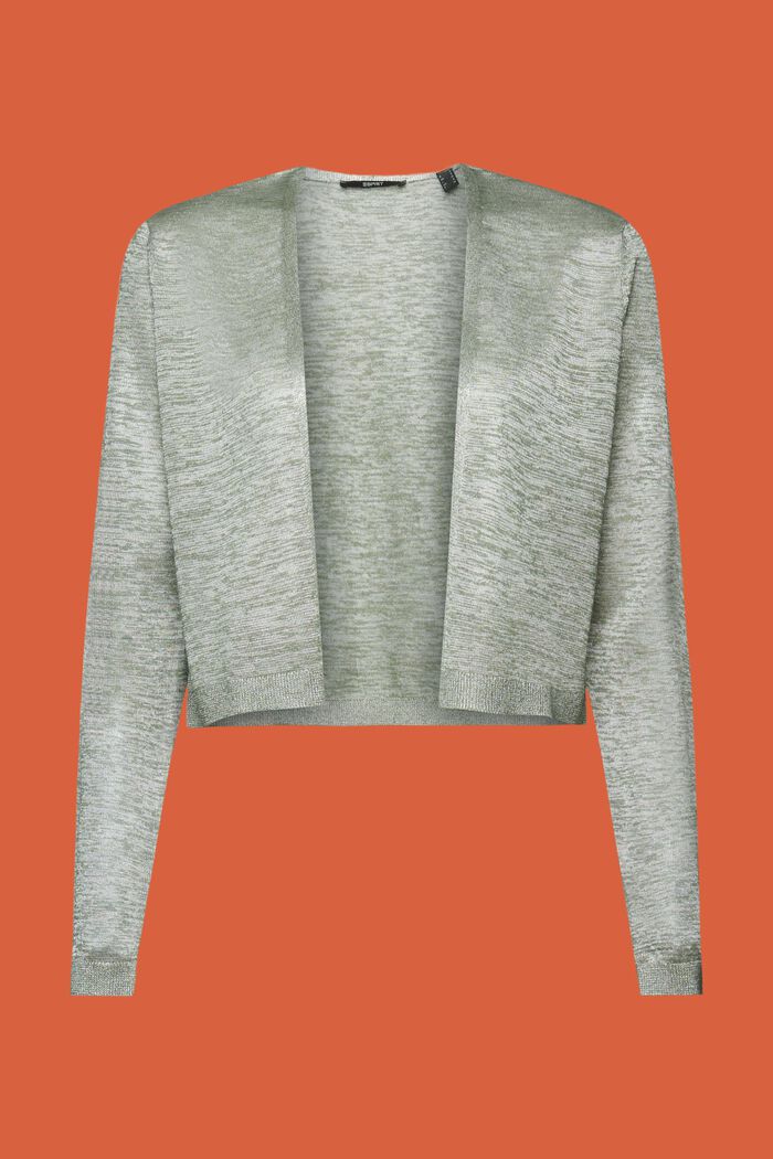 Kurzer Cardigan mit Glitzereffekt