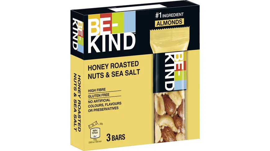 BE-KIND® Honey Roasted Nuts & SeaSalt 3er Pack 90 g