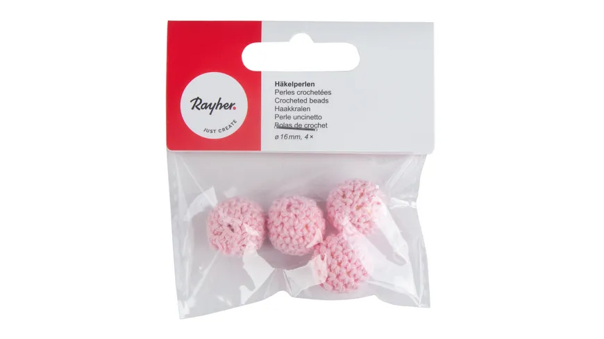 Rayher Häkelperlen , 16mm ø Rose