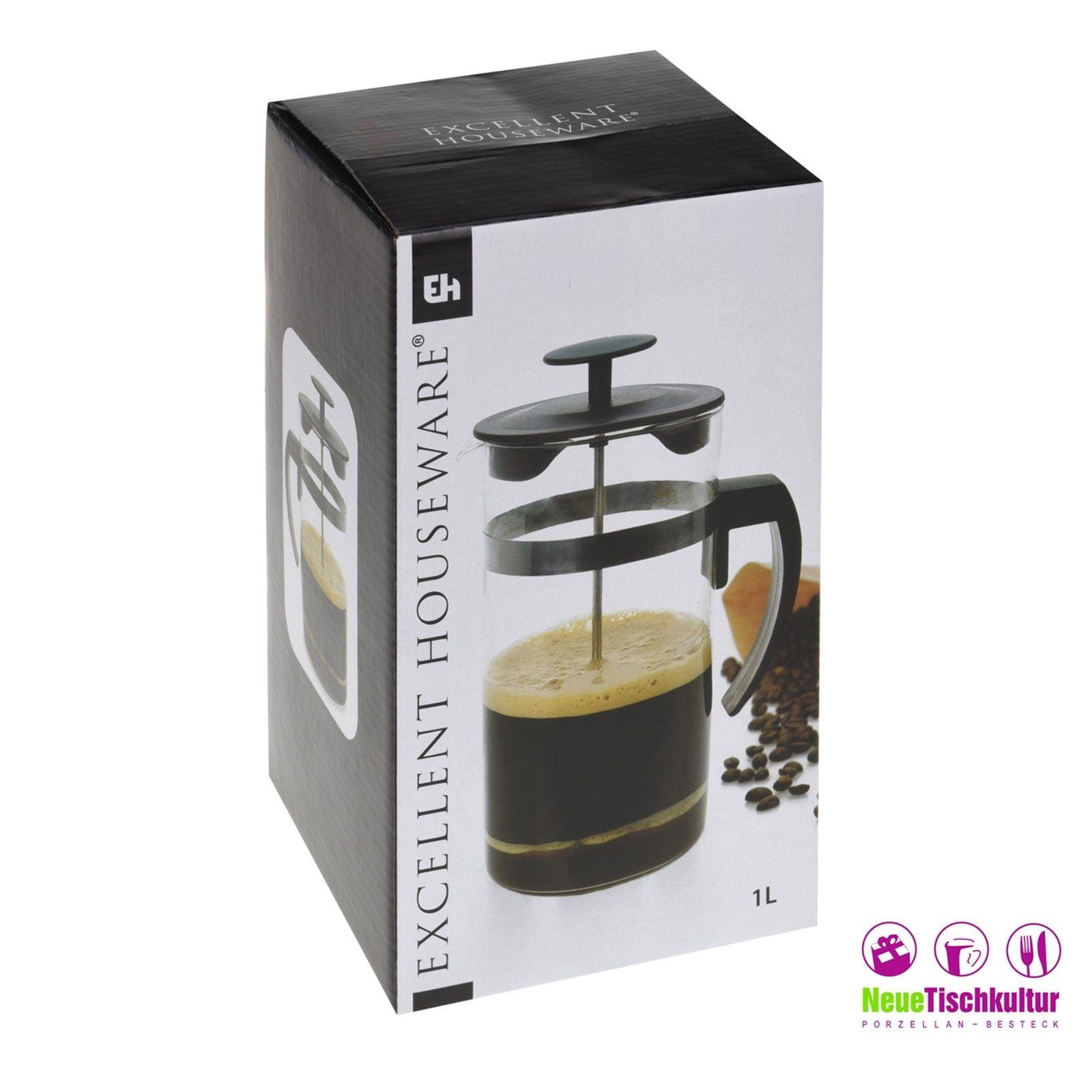 Neuetischkultur Kaffeebereiter Kaffeebereiter 1 L Borosilikatglas