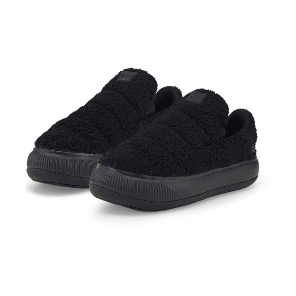 PUMA Suede Mayu Slip on Teddy 384887 01 / schwarz
