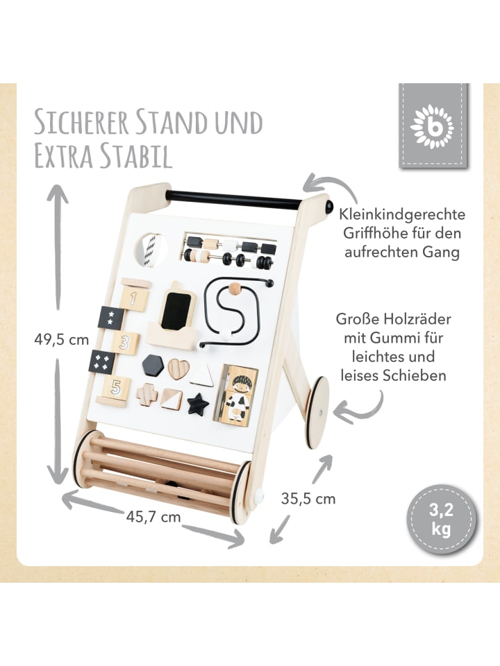 Bieco Spielwaren Lauflernwagen Holz in Weiß günstig kaufen onesize