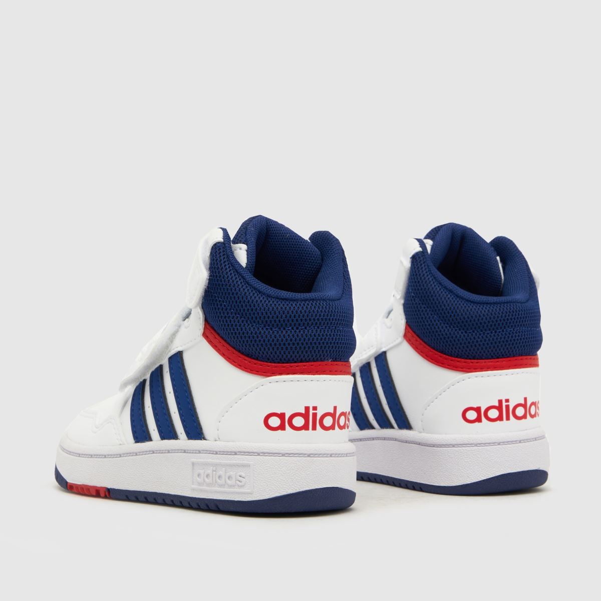 adidas fehér és sötétkék Hoops Mid 3.0 V fiú kisgyermek cipő