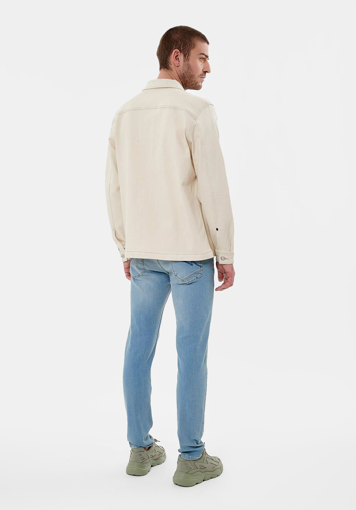 ELRON  Veste en jean beige Homme