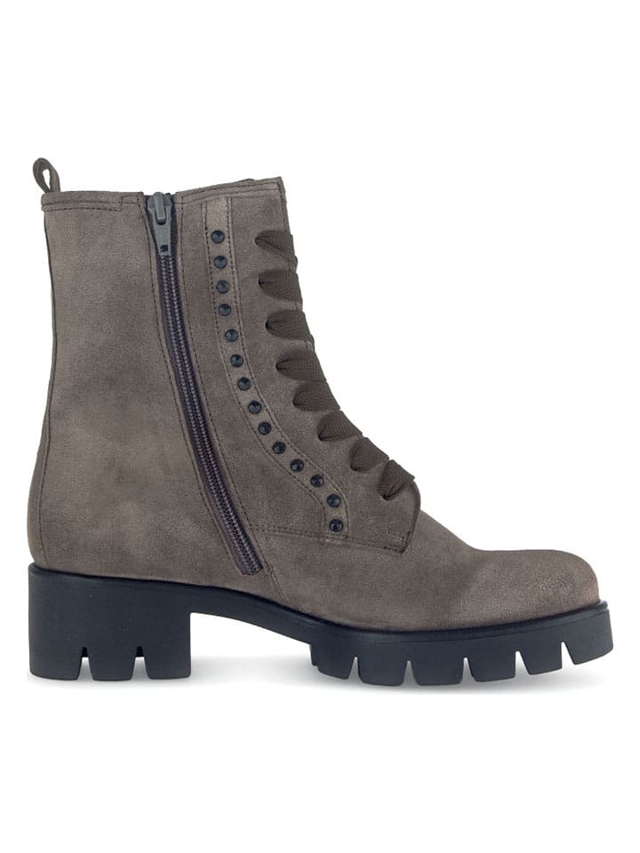 Gabor Leder-Boots in Grau günstig kaufen